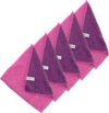 Kochblume 1-3-5-10er Set | Microfasertuch Putztuch 30 x 30cm, Aufnahmefähigeit bis ca. 300 ml | In der bunten Box (pink-lila, 5er Set)