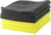 Glart (H44A6) 6 Stück Mikrofasertücher Allrounder 32×32 cm gelb & grau Allzweck Microfasertücher Set für Haushalt Küche WC Bad Haus Garten Büro, gründlicher als Baumwolle oder einfache Putztücher