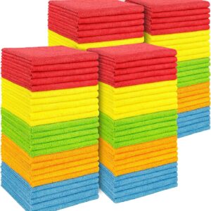 AIDEA Mikrofasertücher Mikrofaser Reinigungstücher 100 Pack, Allzweck Autotuch, fusselfrei, kratzfrei, saugfähige Microfasertücher für Autos, SUVs, Wohnmobile und Boote Geschenke, 30X30 cm