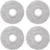 Oxfraki 4 Stück Wischtücher für Dreame 40 Ultra Complete, L10s Ultra, L20 Ultra, L10s Pro Ultra Heat, L10 Ultra, Xiaomi X20+, X10+, S10+ Saugroboter Mikrofaser Wischpads Zubehör Bodenreinigung