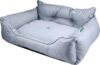 UNITED COLORS OF BENETTON. Pets – Hundebett, Ergonomisches Bett für Große Hunde, Aus Polyester, Waschmasschinegeeignet, Grau, Größe XL, 90x70x28 cm