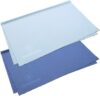 BRANDSON Brillenputztücher XXL (40×30 cm, blau & hellblau, 2 Stück) Brillen Mikrofasertuch groß, waschbar – Mikrofaser Brillentücher, Reinigungstücher für Brille Handy Display etc.
