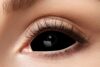 Eyecatcher 84091541-s03 – Farbige Sclera Kontaktlinsen, 1 Paar, für 6 Monate, Schwarz, Karneval, Fasching, Halloween