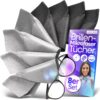 Loco Bird Brillenputztuch Microfaser in Optikerqualität – Brillenputztücher 8er Set – Mikrofasertücher für Brille & Display, Microfasertuch, Brillen Zubehör, Brillentücher in Grau