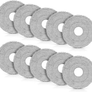 10 Stück Wischtücher für Dreame X40 Ultra / X40 Master / L10s Ultra Gen 2 / L10s Pro Ultra / L40 Ultra / X30 Ultra/Mova E30 Ultra Saugroboter, Waschbare Mikrofaser Wischpads Ersatz Zubehör