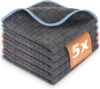 Lavandola® 5X Mikrofasertücher für Ihren Haushalt – 30x30cm – extrem saugstark und schonend weich Dank 380 GSM – fusselfreie Reinigungstücher für Haushalt, Küche und Bad – Microfasertuch