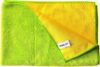 Kochblume Geschirrtuch 60x40cm | Microfasertuch | Extra saugfähige Fasern und Polierseite | Waschbar bis 40°C | Farbe: limette/gelb