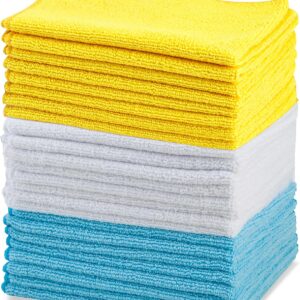 Amazon Basics Mikrofaser – Reinigungstuch, 30 x 41 cm, 24 Stück, 40.5 cm x 30.5 cm, Mehrfarbig