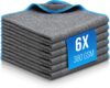 Filzada® 6X Lackschonende Mikrofasertücher Auto mit 380 GSM – extrem weich und saugstark – fusselfreie Poliertücher – Für Motorrad – Autopflege 40 x 40 cm