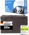Carbigo® Box mit 20x Profi Mikrofasertücher – Saugstarke Reinigungstücher Dank weicher Mikrofaser – Praktische Microfasertücher für Auto und Haushalt – 25x25cm (1)