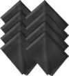 Filzada® 8X Brillenputztücher Schwarz [20x20cm] Optikerqualität – Fusselfreies Mikrofaser Brillenputztuch – Displaytuch zur Reinigung von Brillen, Smartphone, Kamera