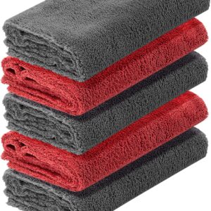 detailmate 5er Set Microfasertuch Ultra weich | Autopflege Zubehör – außen & innen | Lack Politur & Pflege, Innenraum, Felgen | Microfasertuch 40x40cm, 550 GSM – randlos & fusselfrei, ohne Kratzer