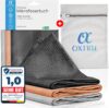 OXIRU Mikrofasertücher 60x40cm Set – Hochglanzfronten Tücher, Streifenfreie Fenstertücher, Poliertuch, Glastücher und Microfasertücher Auto