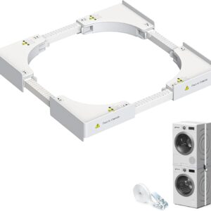 Universal Zwischenbaurahmen Trockner Waschmaschine, Moeila Verbindungsrahmen WaschmaschineTrockner Einstellbare Größe (46–71cm)