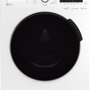 Beko WDW85141Steam1 b300 freistehender Waschtrockner, 8 kg Waschen, 5 kg Trocknen, allergikergeeignet, Touch-Display mit Startzeitvorwahl 0-24 h, Bluetooth, Dampffunktion, Nachlegefunktion, Weiß