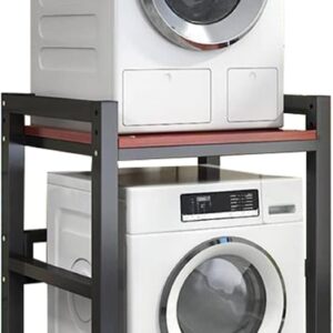 Stapelset, Verstellbarer Ständer, Frontlader-Waschmaschine und Trockner, tragbares Regal mit 400 kg Kapazität, Überwasch-Aufbewahrungseinheit für Wäsche