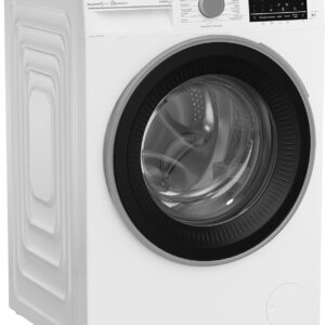 Beko B3WFU59415W2 b300 Waschvollautomat, 9 kg, Waschmaschine, Restzeitanzeige, 1400 U/min, Dampffunktion, AddXtra-Nachlegefunktion, Bluetooth, StainExpert, Hygiene+ allergikergeeignet, Weiß