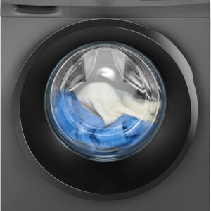 Bomann® Waschtrockner | Waschen und Trocknen in einem Durchgang | 8 kg Waschen, 5 kg Trocknen | Invertermotor | 1400 U/Min | Dampffunktion | Waschmaschine mit Trockner integriert | WAT 7186 titan