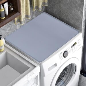 Unterlegmatte für Waschmaschine oder Trockner, Silikon, rutschfest, 60 x 59,9 cm, Grau, Waschtrockner, verschleißfeste Obermatte für Waschküche, Heimhandwerk, Futtermatte