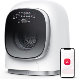 roborock Zeo Mini Waschtrockner | 1 kg Waschen & 0,5 kg Trocknen | Zeo-cycle Niedertemperatur-Trocknung | LintClear Selbstreinigungssystem | Intelligente Dosierung | 20+ Wasch- & Trockenprogramme