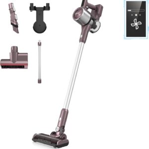 Eureka AK10 Pet Vacuum Cleaner Wireless, 450 W Powerful Battery Vacuum Cleaner Pet Hair with 60 Minutes Running Time and Touch Screen, Stick Vacuum Cleaner Ideal for Pet Hair, Hard Floors, and Carpet
