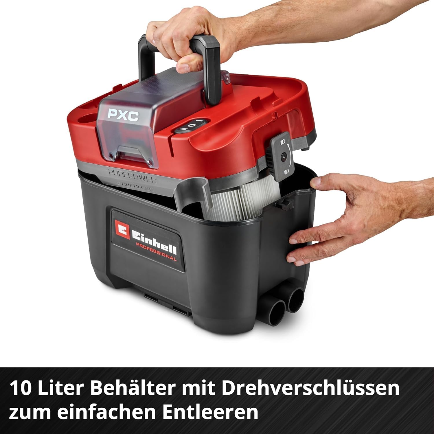 Einhell Professional Cordless Wet/Dry Vacuum Cleaner TP-VC 18/10 Li BL – Bild 10