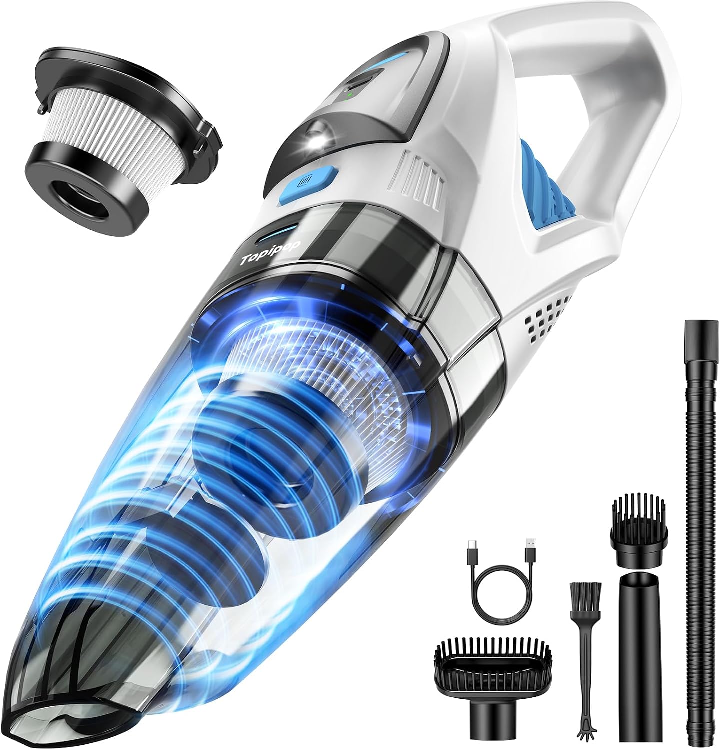 Topipop Handheld Vacuum Cleaner Battery Wireless Handheld Vacuum Cleaner