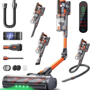 Fieety Cordless Vacuum Cleaner 650W/55kPa/70Min Foldable Suction Tube
