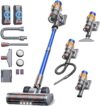 Fieety 130 Min/50 kPa/600 W Cordless Vacuum Cleaner with 2 Batteries