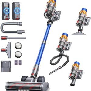 Fieety 130 Min/50 kPa/600 W Cordless Vacuum Cleaner with 2 Batteries