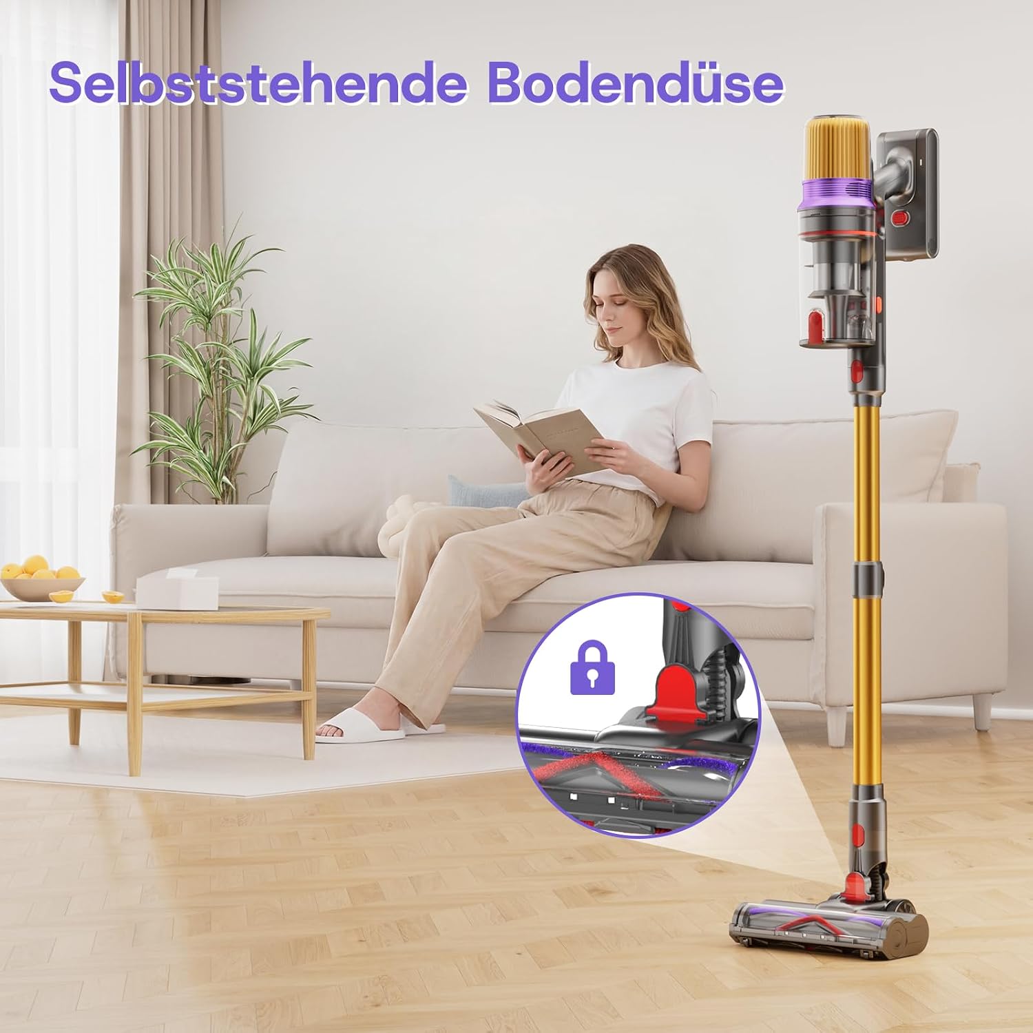 V16 Cordless Vacuum Cleaner 55000Pa 600W 80min Running Time – Bild 6