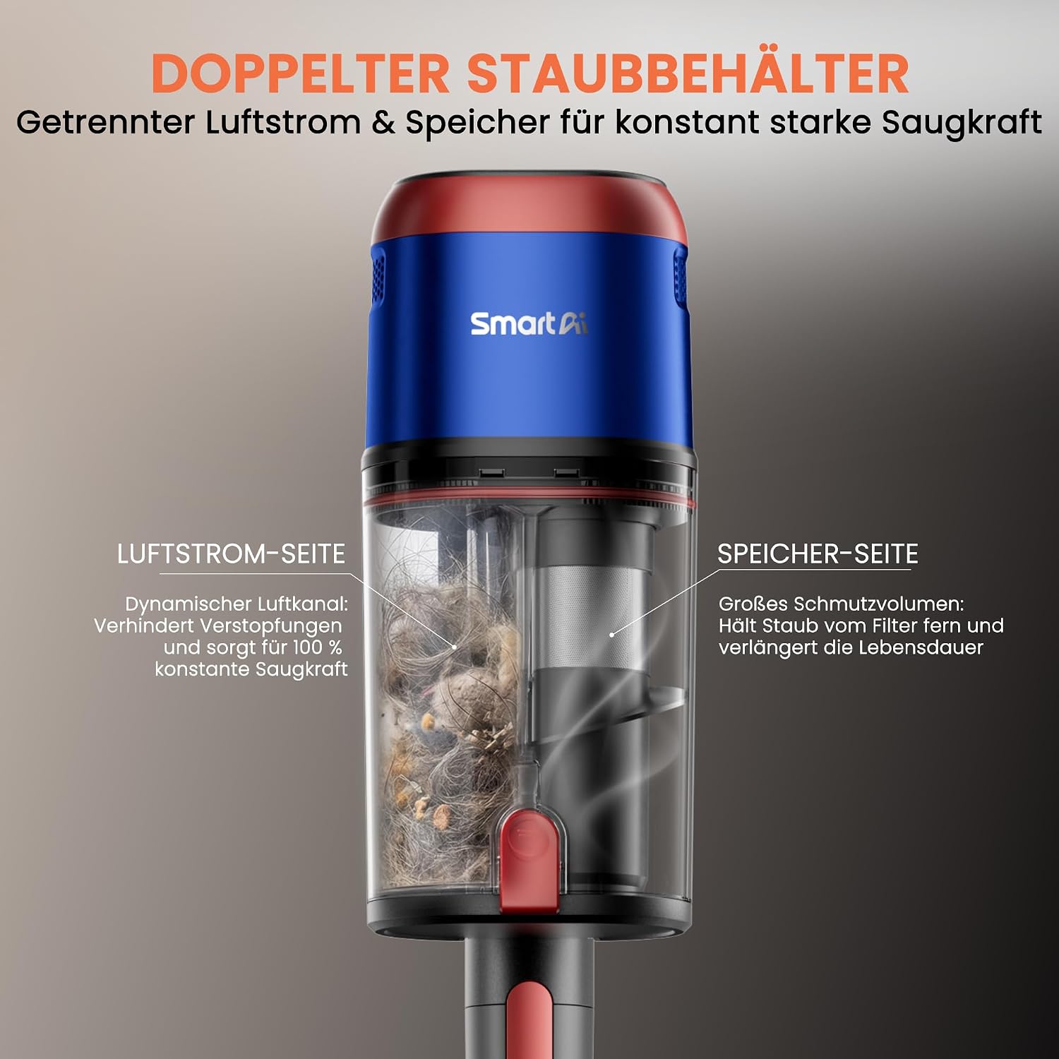 V15 Ultra Battery Vacuum Cleaner, 58 kPa, 600 W, 75 Min, 1.8 L – Bild 5