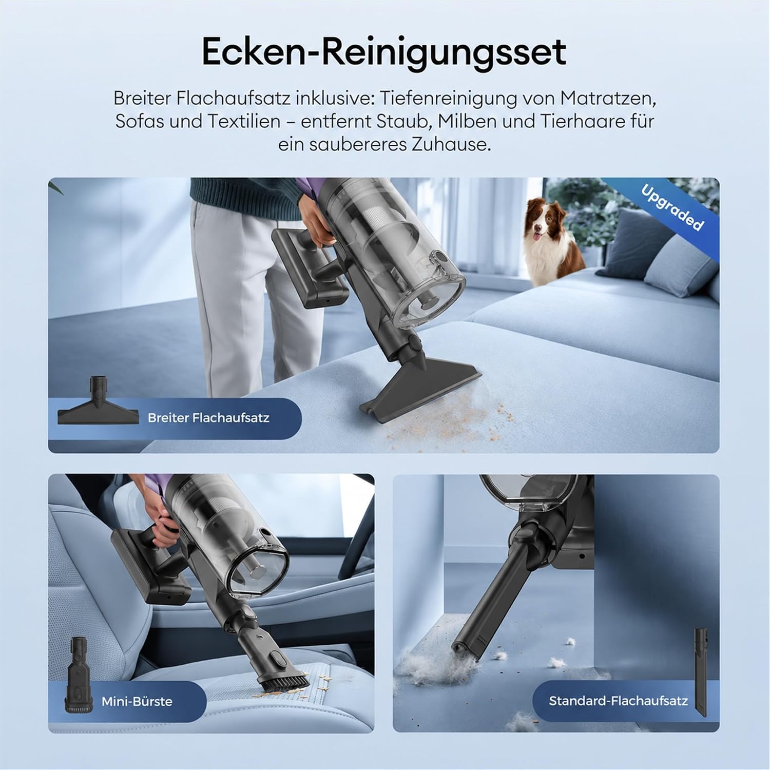 Ultenic Akku Staubsauger Kabellos 55KPa/600W/80Min – Bild 11