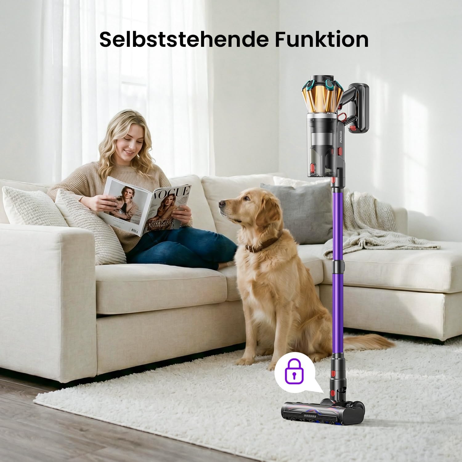 Cordless Vacuum Cleaner 650W/55kPa/70Min with Hurricane Mode – Bild 8