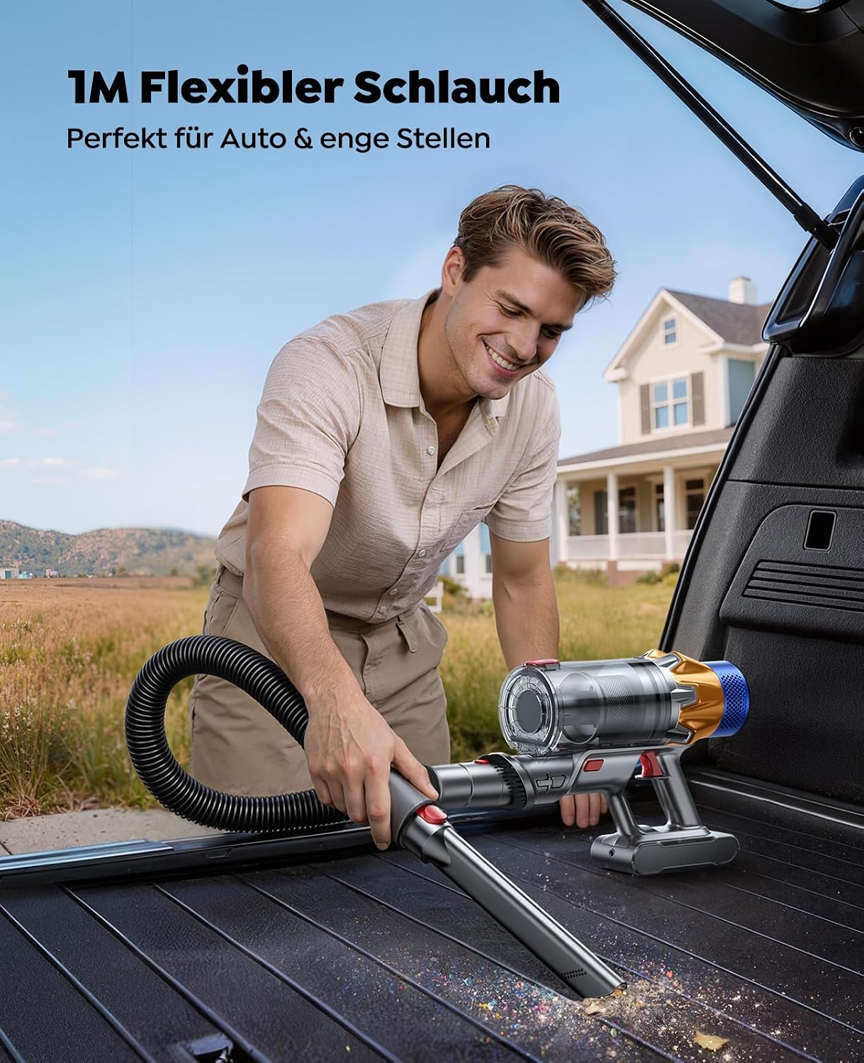 Fieety 130 Min/50 kPa/600 W Cordless Vacuum Cleaner with 2 Batteries – Bild 6