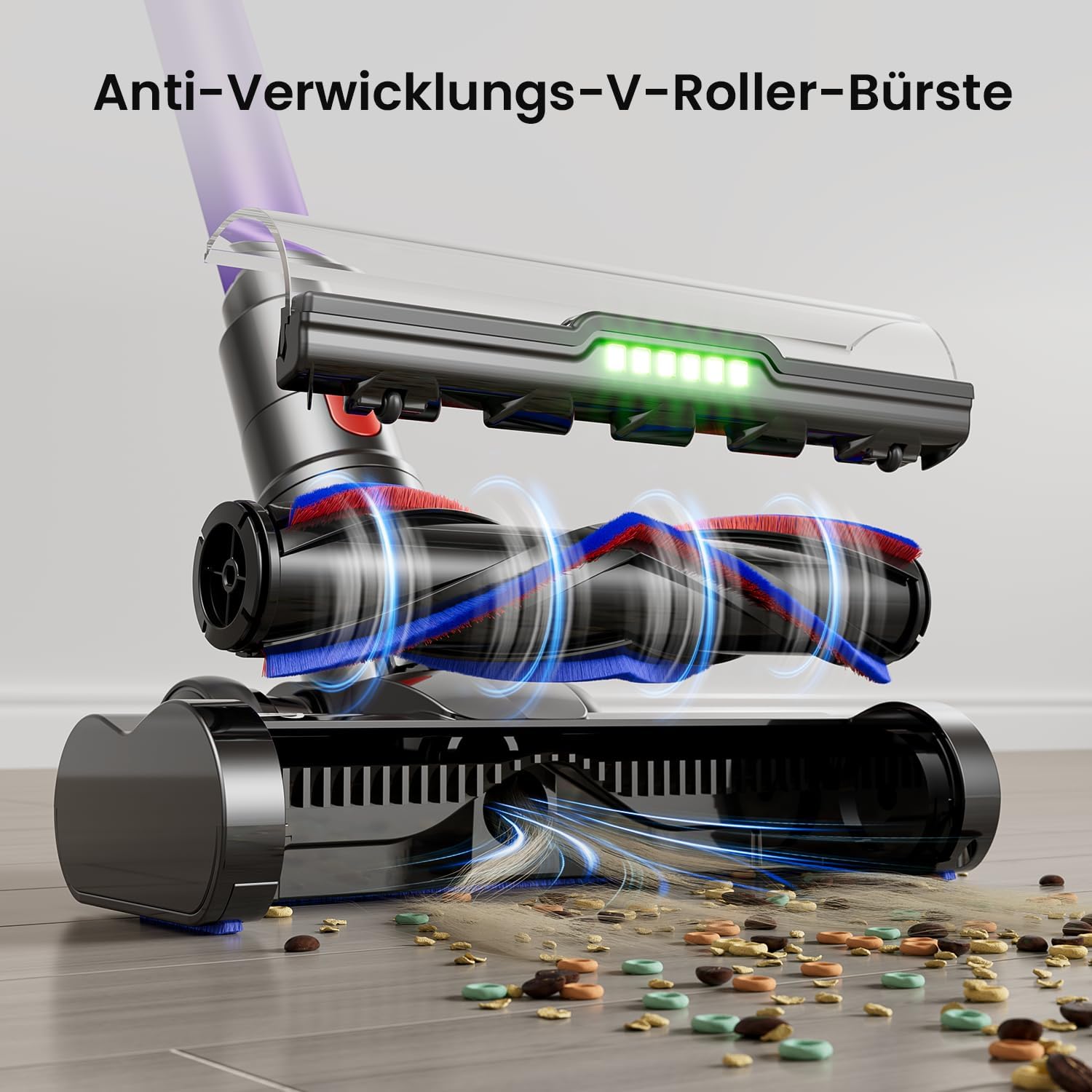 Cordless Vacuum Cleaner 650W/55kPa/70Min with Hurricane Mode – Bild 4