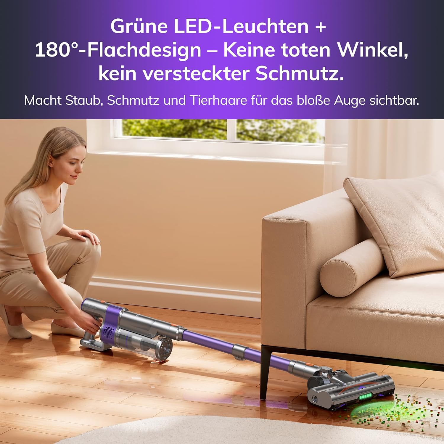 S90 Pro Cordless Vacuum Cleaner with Suction Station 35kPa/350W – Bild 3