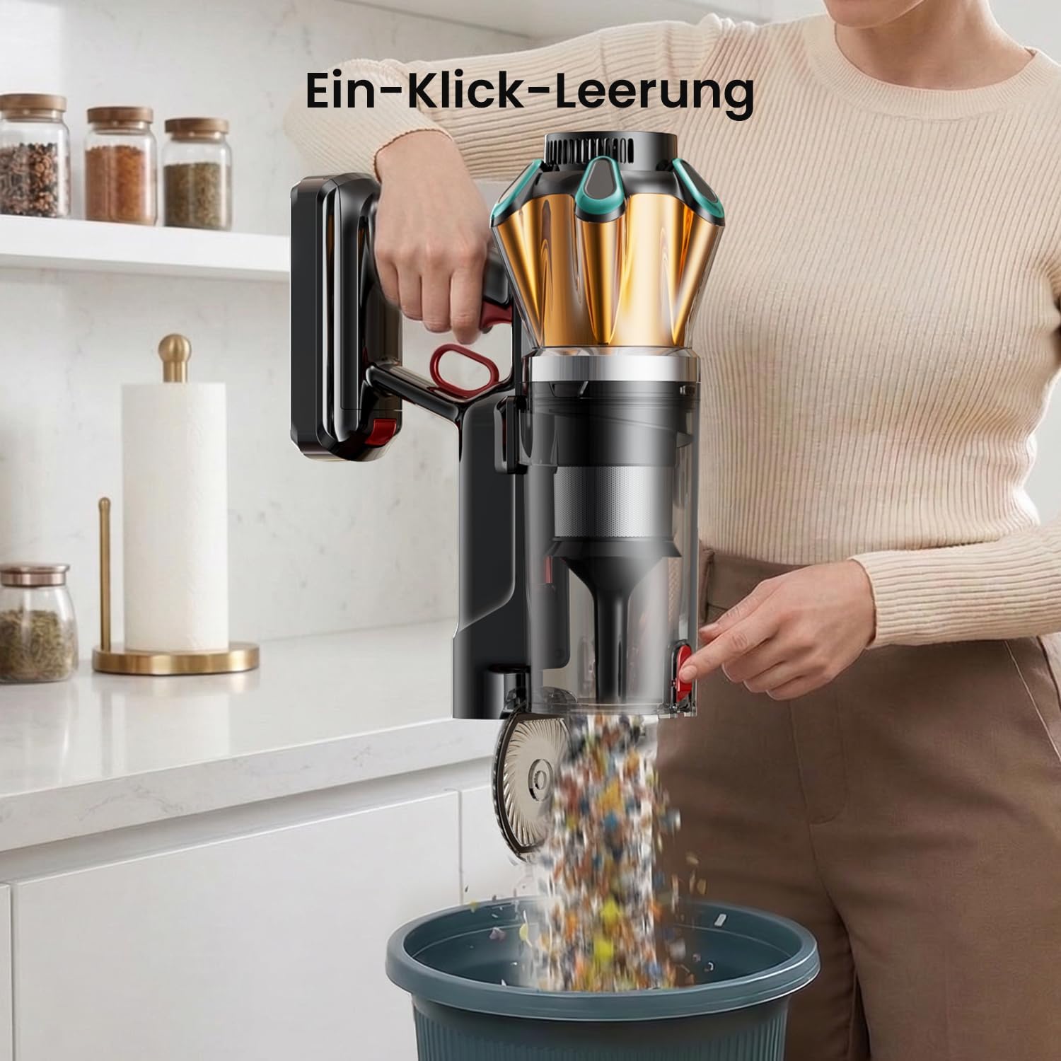 Cordless Vacuum Cleaner 650W/55kPa/70Min with Hurricane Mode – Bild 6