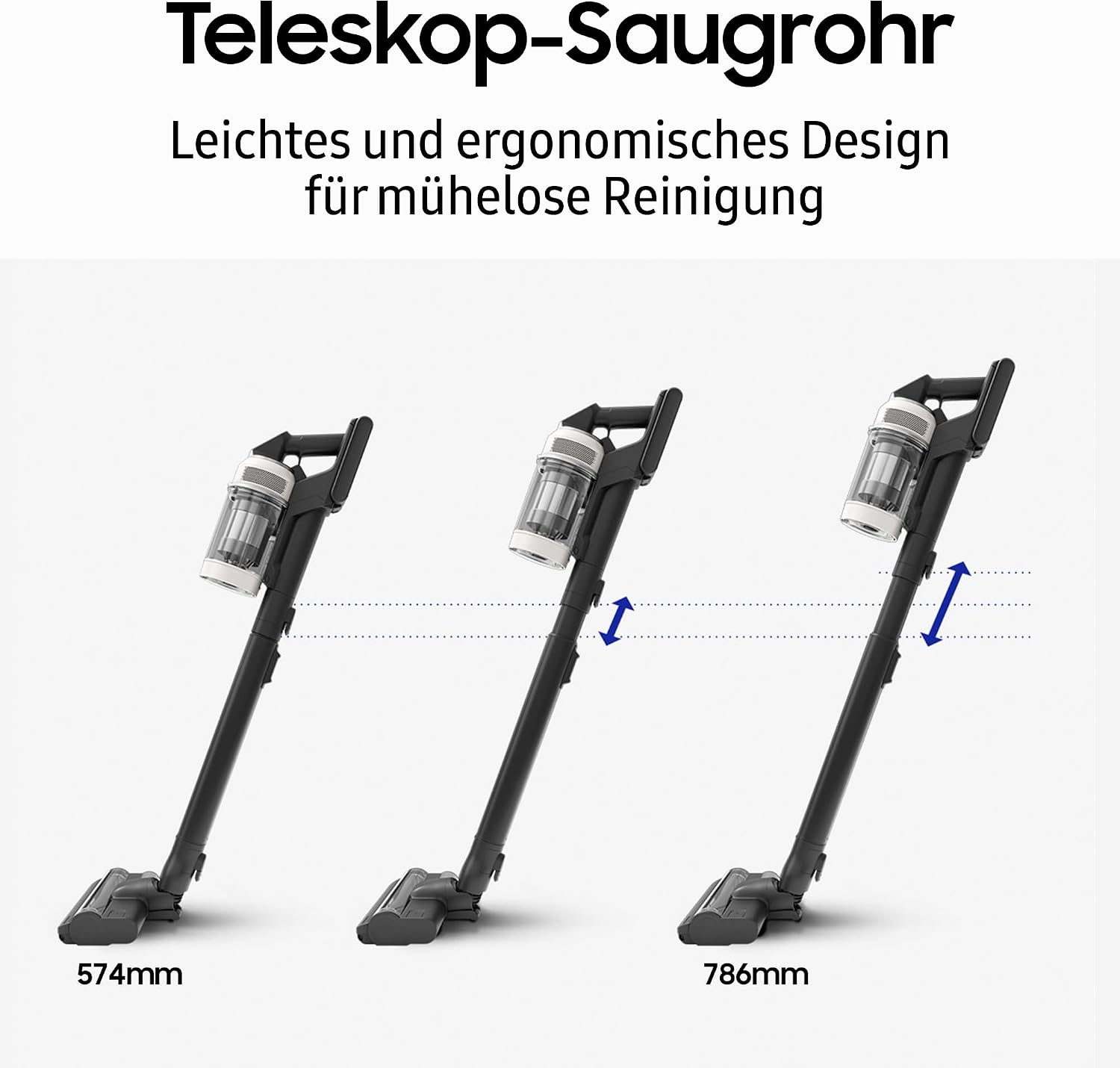 Samsung VS80F28ELP/WD Bespoke AI Jet PetPRO Cordless Handheld Vacuum Cleaner with Pet Hair Brush, Includes Accessories, 280 W, All-In-One Station, Jet Dual+ Brush, Pet Tool+, Combination Nozzle, Telescopic Crevice Tool, Pebble Grey – Bild 13