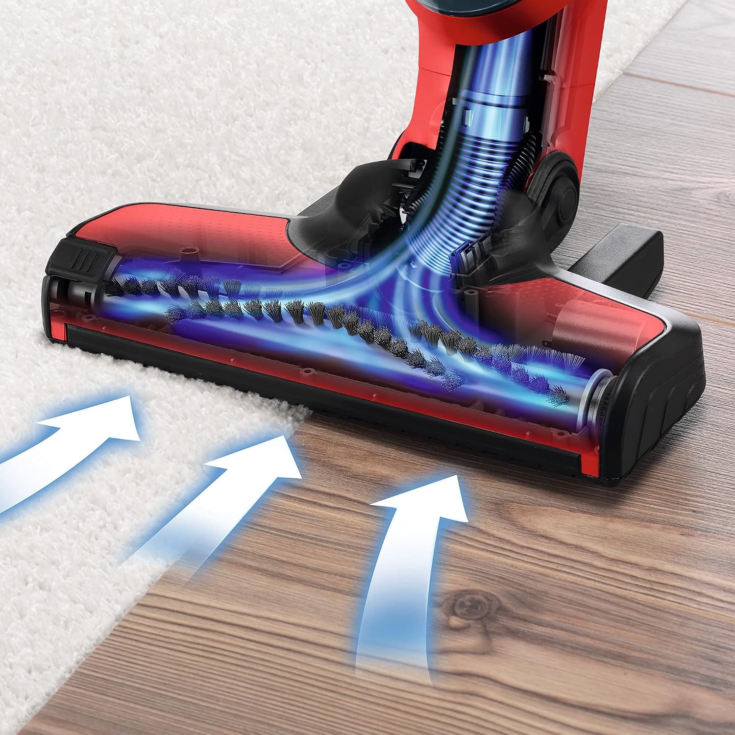 BOSCH BBH3ZOO28 Flexxo Zoo'o 2-in-1 Cordless and Multifunctional Broom Vacuum Cleaner - 2 Speeds - 28 V - 55 Minutes Running Time - Red – Bild 8