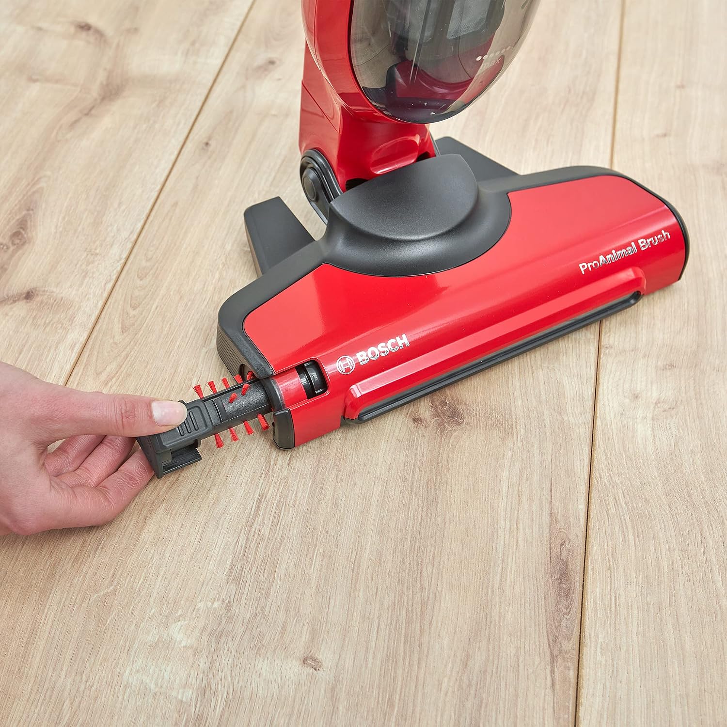 BOSCH BBH3ZOO28 Flexxo Zoo'o 2-in-1 Cordless and Multifunctional Broom Vacuum Cleaner - 2 Speeds - 28 V - 55 Minutes Running Time - Red – Bild 7