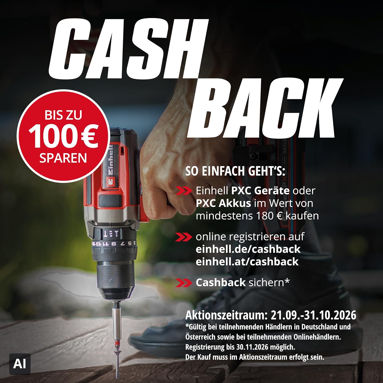 Einhell Professional Cordless Wet/Dry Vacuum Cleaner TP-VC 18/10 Li BL – Bild 2