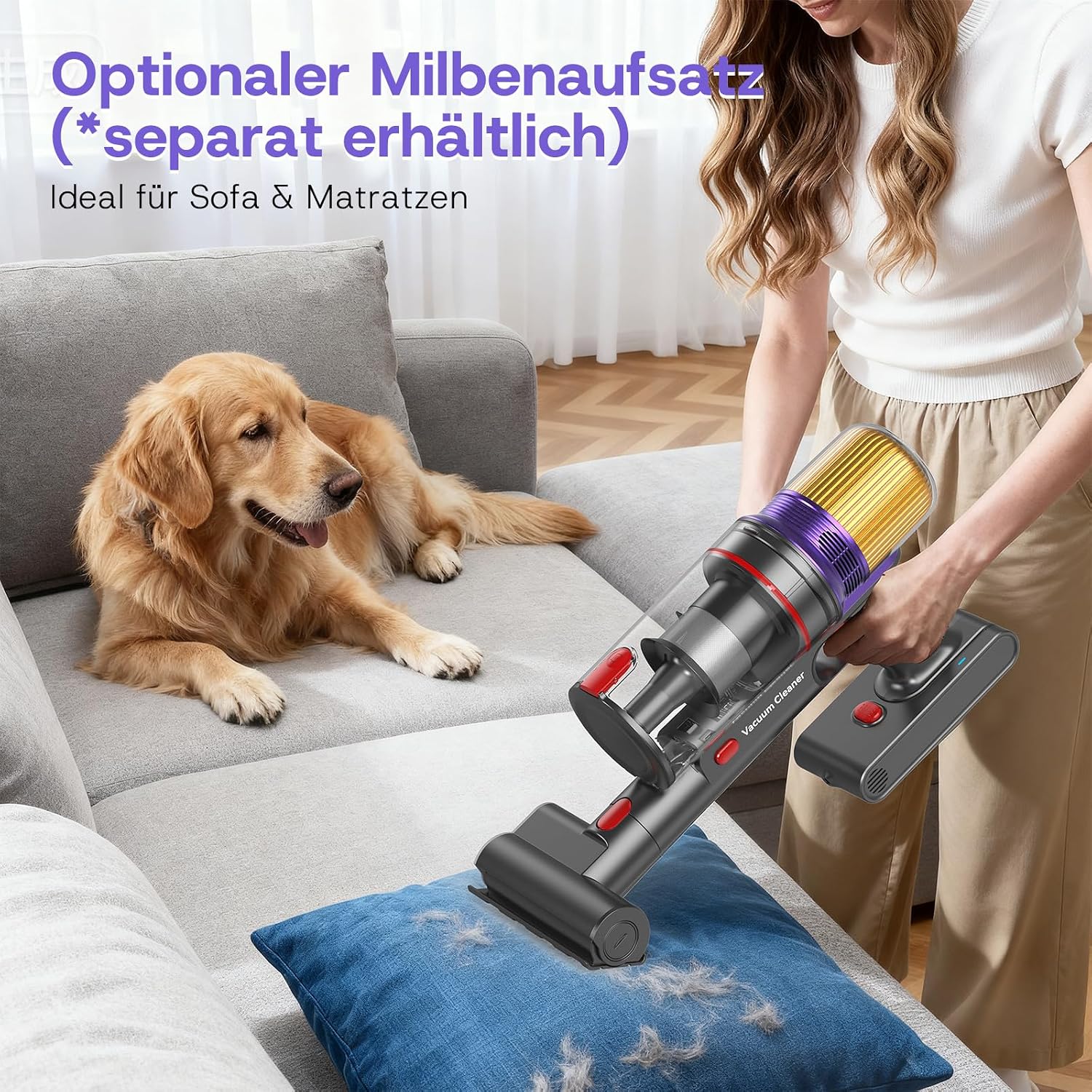 V16 Cordless Vacuum Cleaner 55000Pa 600W 80min Running Time – Bild 10
