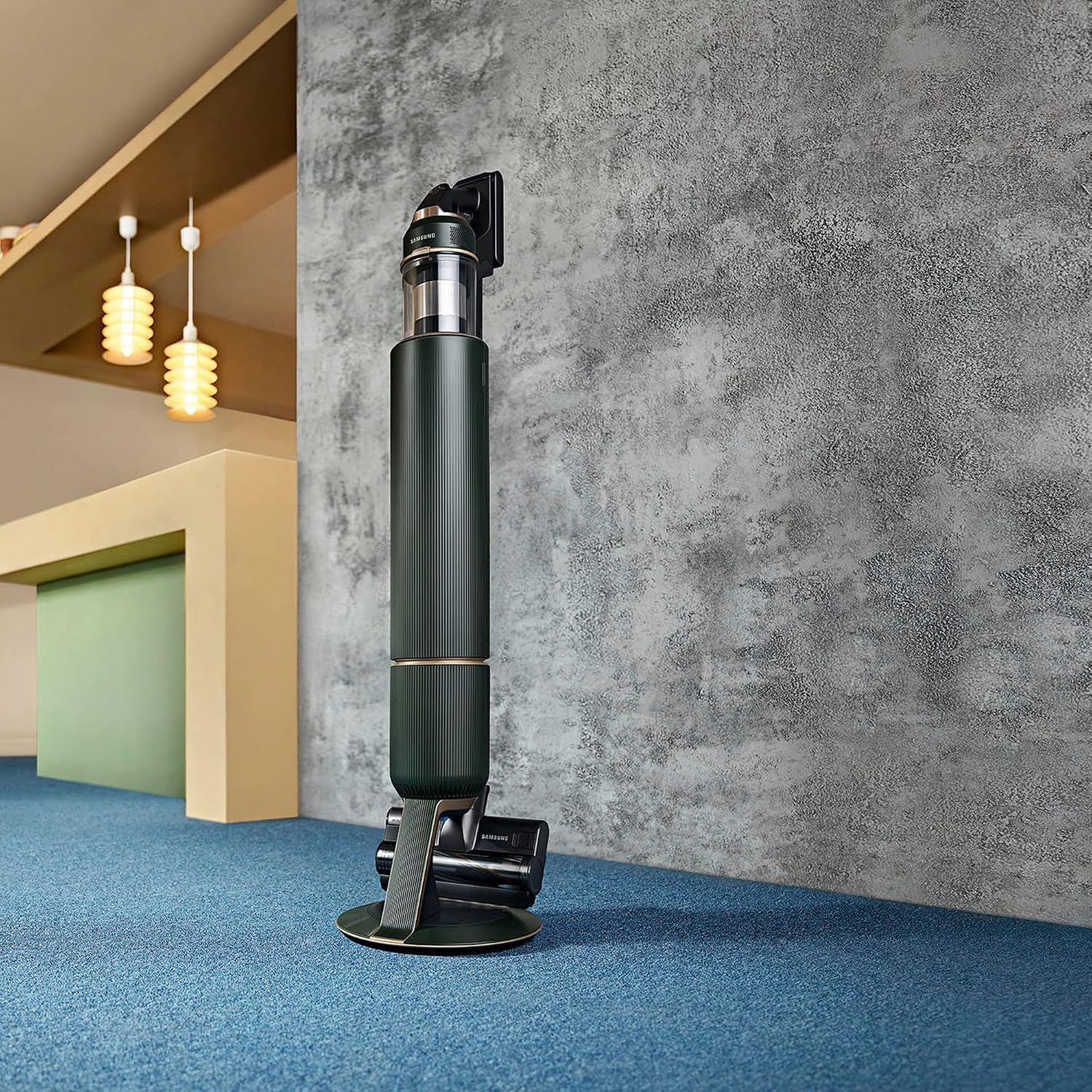 Samsung Bespoke Jet Complete Extra VS20A95943N/WA Cordless Handheld Vacuum Cleaner Including Clean Station, Wireless, Bagless, Maximum 210 W, Replaceable 25.2 V Li-Ion Battery, 0.5 Litres, Woody Green – Bild 8