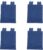 Mobestech 4Pcs Aufbewahrungstasche aus Leinen Abfallsack für Reinigung Abfallbeutel für Reinigungswagen reinigungstasche Werkzeugtasche groß Kleiderhülle zum Aufhängen Oxford-Stoff Blue