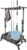 Abnehmbar Mopphalter Besenhalter Aufbewahrung für Reinigungsgeräte Höhe 75-125cm Mobiler Reinigungswagen Freistehend Mop Gerätehalter Gartengeräteaufbewahrungsregal Besen Mopphalter bis 100kg