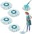 4 Stück Ersatzkopf für Leifheit Clean Twist Disc Mop Micro Set,2-Faser-System für Leifheit Clean Twist M Wischmopp Rund Bodenwischer Ersatzteile, für alle Bodenarten Schmutzaufnahme