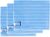 Das blaue Wunder Brillant Reinigungstuch 3er Set BLAU 40x50cm I Putztücher mit Bambusfasern I Streifen- und fusselfrei I Fenstertuch I saugstark