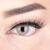 Sehr stark deckende und natürliche Graue Kontaktlinsen SILIKON COMFORT NEUHEIT farbig ‚Elly Gray‘ + Behälter von GLAMLENS – 1 Paar (2 Stück) – DIA 14 mm – ohne Stärke 0.00
