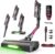 FAMIVAC FV3 Cordless Vacuum Cleaner, Kink Tube, 60 Kpa & 50 Min, Green LED
